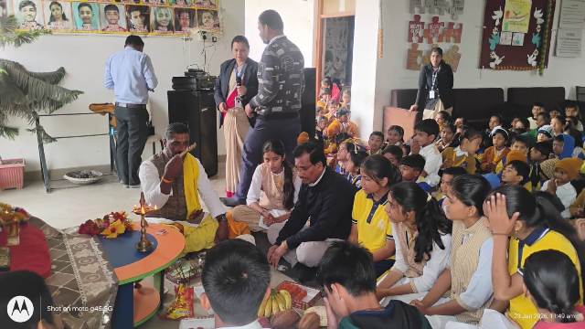 Sarswati pooja The Shape Internation School